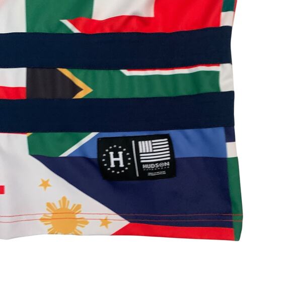 Hudson Outerwear Men's Size 2X Short Sleeve All Over World Flags T-Shirt - Picture 12 of 15